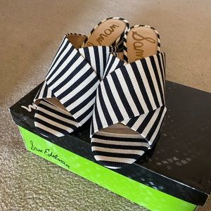 Sam Edelman Black & Ivory Mule